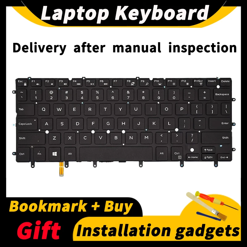 

For Dell XPS 13 9343 9350 9360 N7547 N7548 P54G P57G P41F Laptop Keyboard