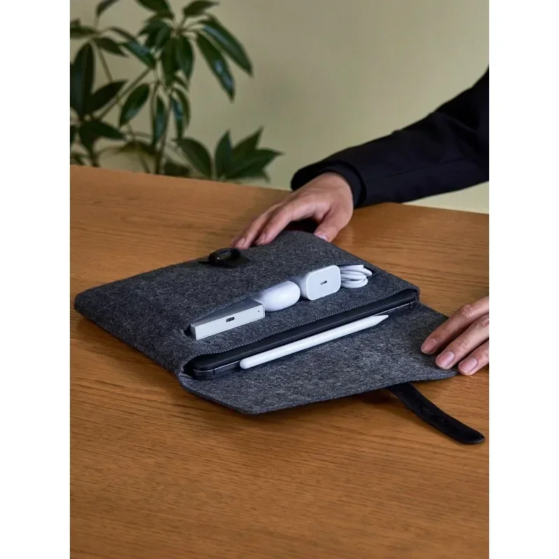 

Tablet PC Liner Package Suitable for Apple iPad Pro11 12.9 Air10.9-Inch 10.2 Keyboard Damping Hand Holding Wool Felt Power