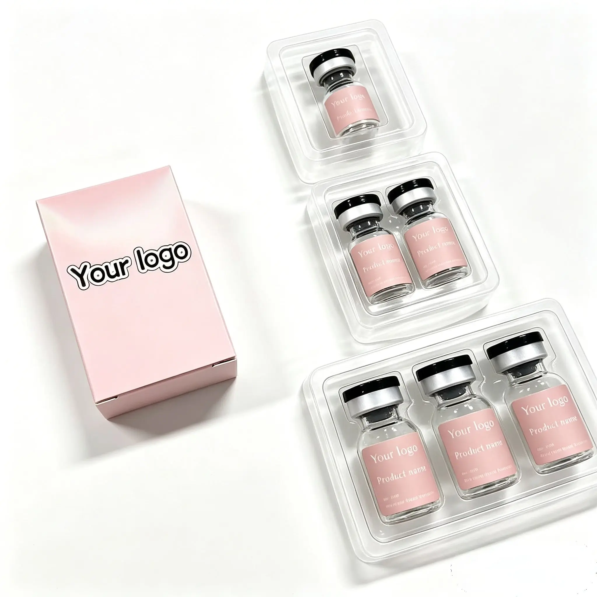 Personal Care Industry Packaging Kits,Custom Peptide Decals and Non-toxic Vinyl Labels for 3ml 5ml 10ml Bottles