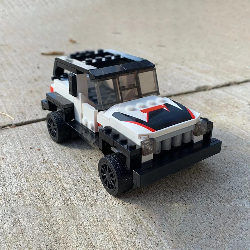 City Car Model MOC Building Bricks Off-Road Sport Utility Vehicle Modular Technology Children Holiday Gifts Assemble Toys Suit