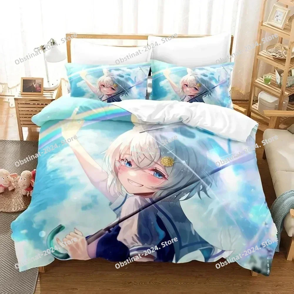 3D Anime Pretty Derby Bedding Set Printed single Comforter Quilt Bed Cover Duvet Cover Pillow Case 3 Pieces Sets Kids Adult Size