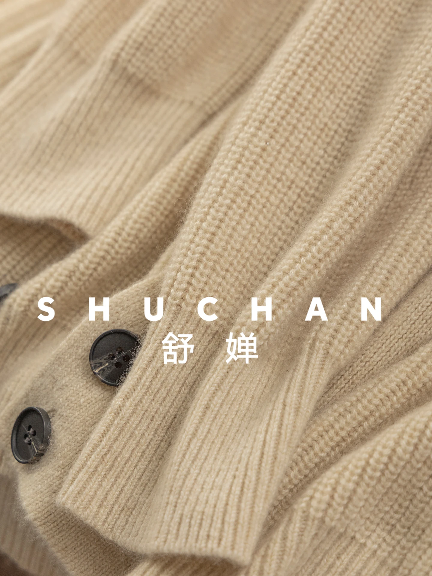 Simplified Old Money, French Design Sense Diagonal Placket Heavy 100 Cashmere V-neck Sweater Cardigan H46F2