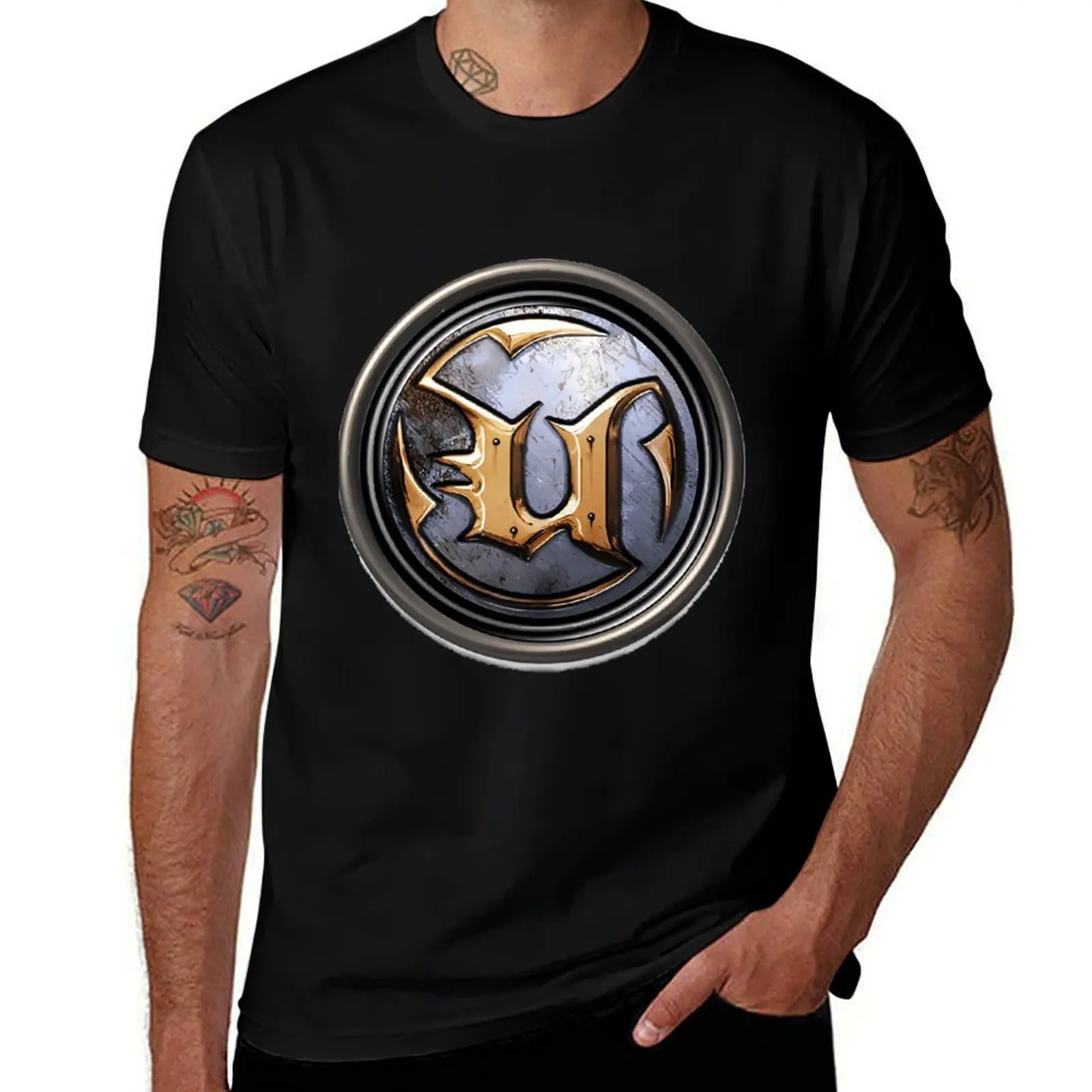 

Unreal Tournament Gold T-Shirt topping blue lock graphics t shirt for men