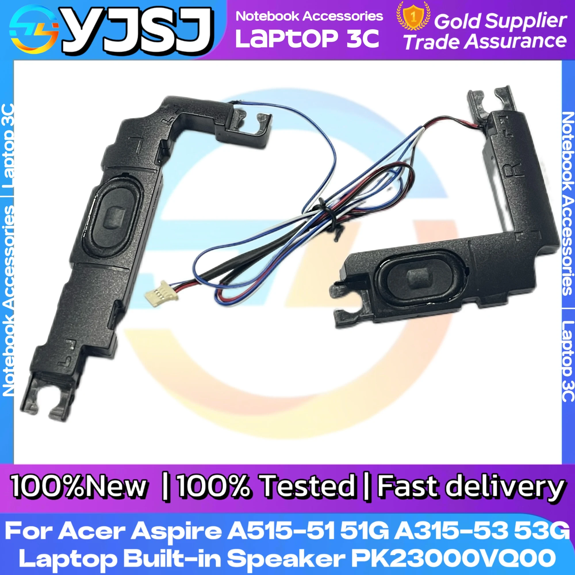 For Acer Aspire A515-51 51G A315-53 53G Laptop Built-in Speaker Left Right Internal Speaker 100% Tested PK23000VQ00