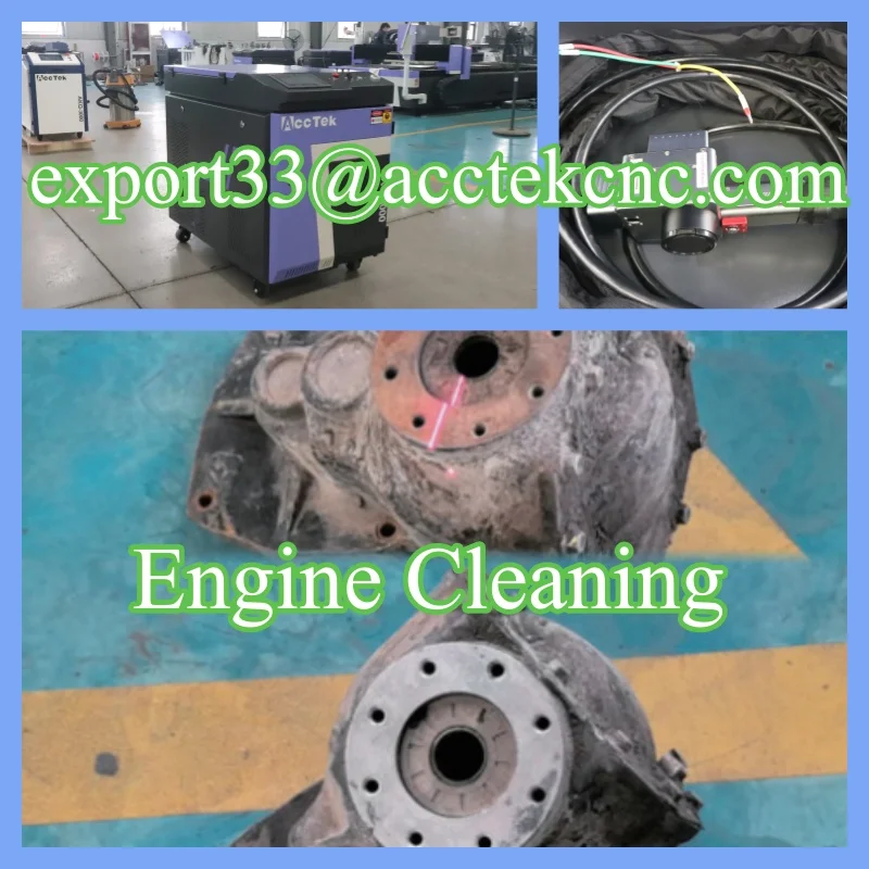 2025 High Quality 500W 1kw 2kw 1500W Pulse Fiber Laser Cleaner Lazer Cleaning System Metal Rust Paint Clean with Water Chiller