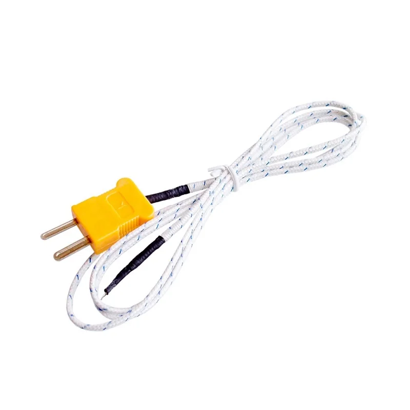 Surface Thermocouple K-type Temperature Sensing Probe Exposed  Sensor High Temperature Resistance Temperature Measuring Line 1m