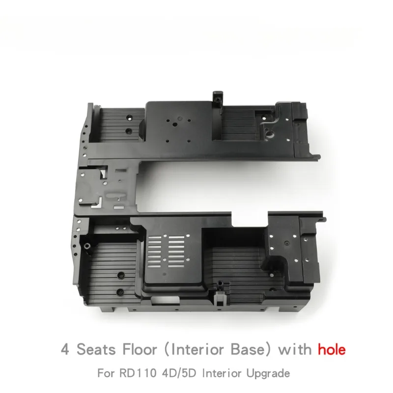Plastic Interior with Large Bottom and Front Wheel Cover for 1/10 RC Crawler Car AXIAL SCX10 Traxxas TRX4 Jeep Chevrolet K10