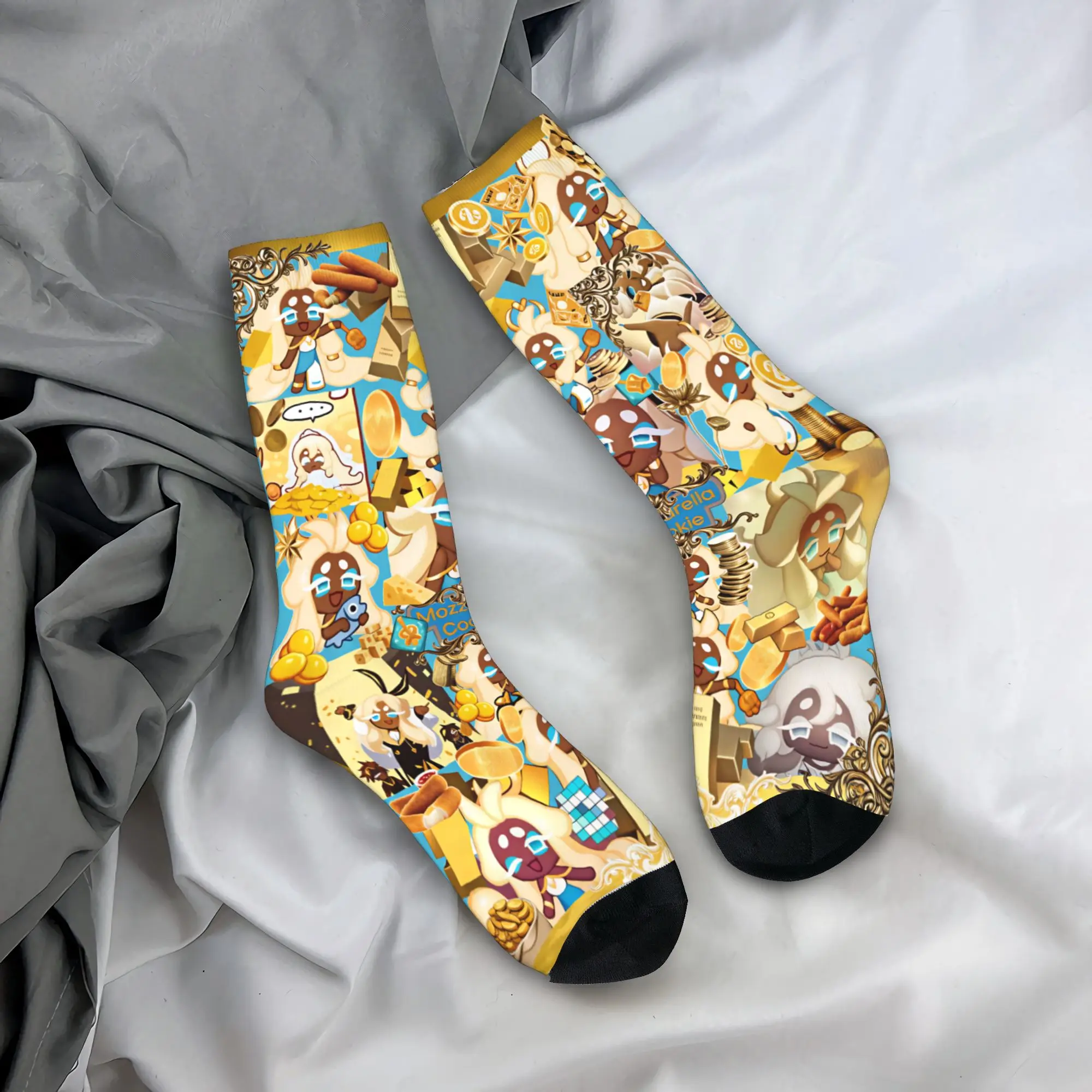 Shadow Milk Socks Spring Cookie Run Kingdom Stockings Casual Adults Men Medium Soft Socks Custom Climbing Anti Skid Socks