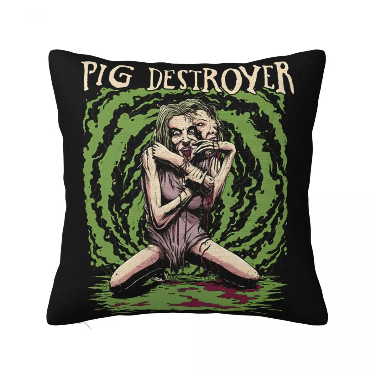 Pig Destroyer Bride Of Prowler Rare Grind Napalm Death Rotten Sound More Colors Pillow Case