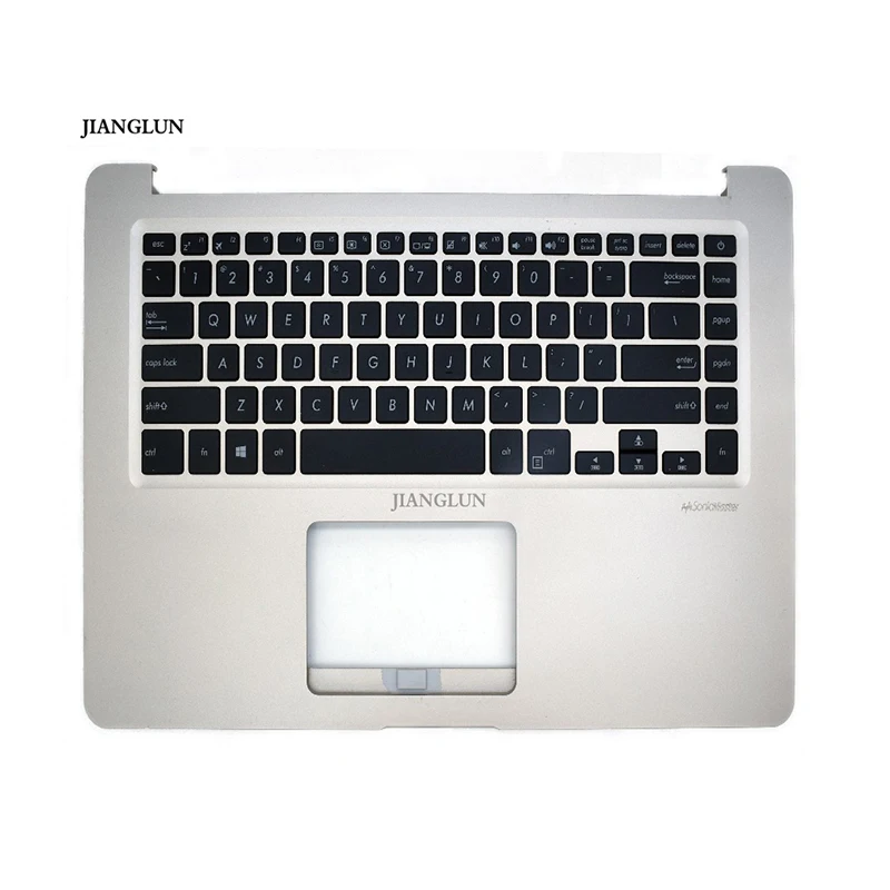 

JIANGLUN Used For Asus S510U Palmrest With US Layout Keyboard without Touchpad Golden Color