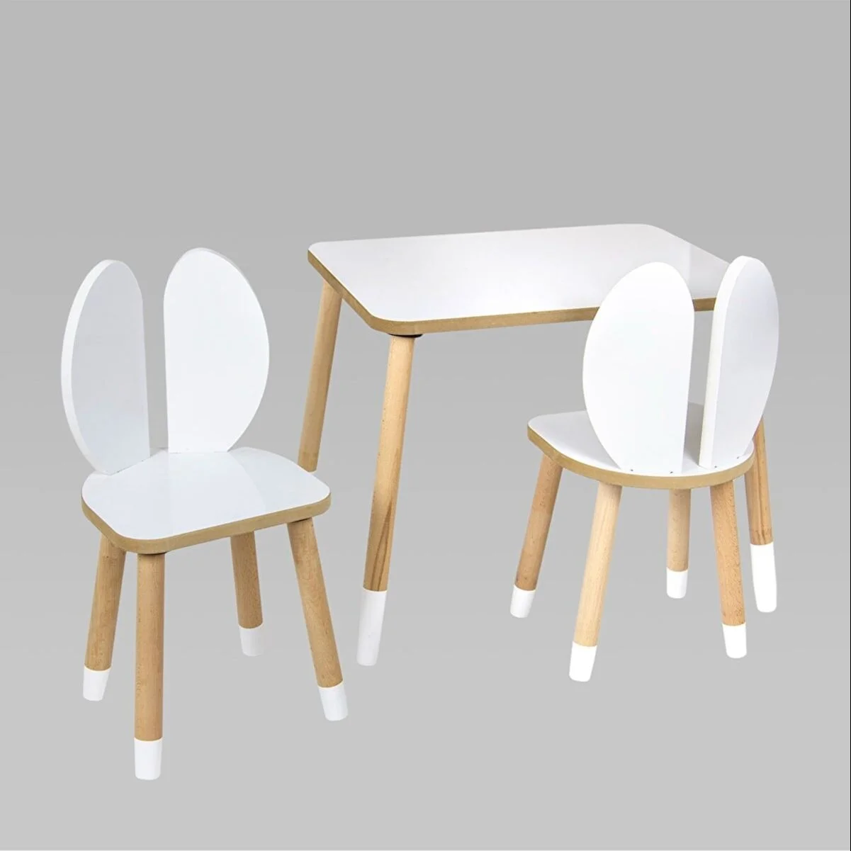 Children Furniture Study Table And Chair Suit Natural Wood Montessori Activity  Orthopedic Special Design Antiallergic