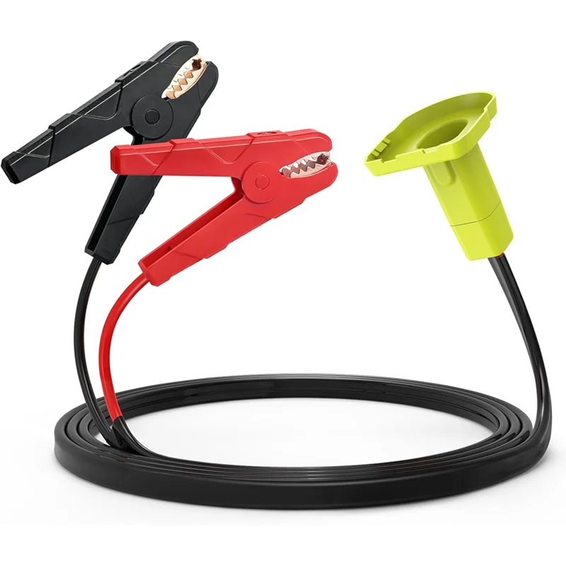 

A25F-Jumper Cables Adapter For Ryobi 18V Battery- Portable Battery Jump Starter 8AWG 5.9FT For Starting Car Light Vehicles