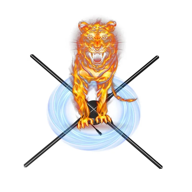 

High Resolution 100cm Projector Naked Eye Stereo Air Suspension Advertising 3D Fan LED Holographic Display 3D Hologram Fan
