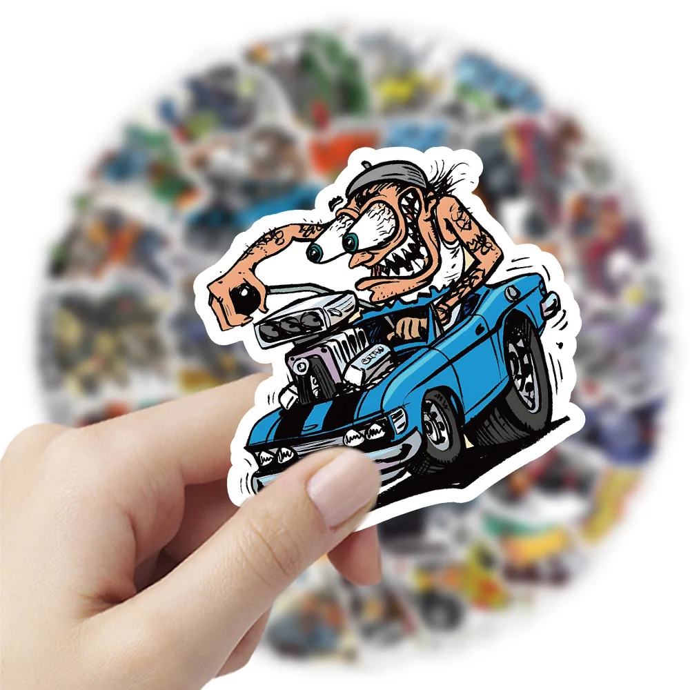 10/30/50pcs Devil Car Cartoon Graffiti Sticker Scrapbook Motorcycle Notebook Phone Kids Toys Laptop Helmet Decorative Stickers