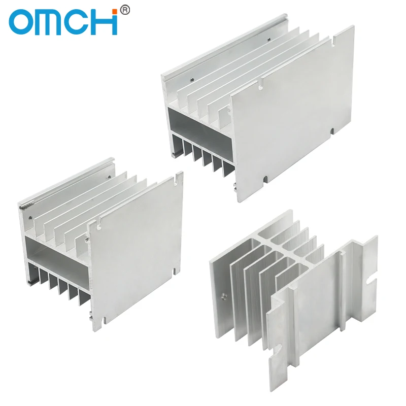 OMCH Single Phase Solid State Relay SSR Aluminum Heat Sink Dissipation Radiator Heatsinks Suitable For 10A-25A 40A 120A Relay