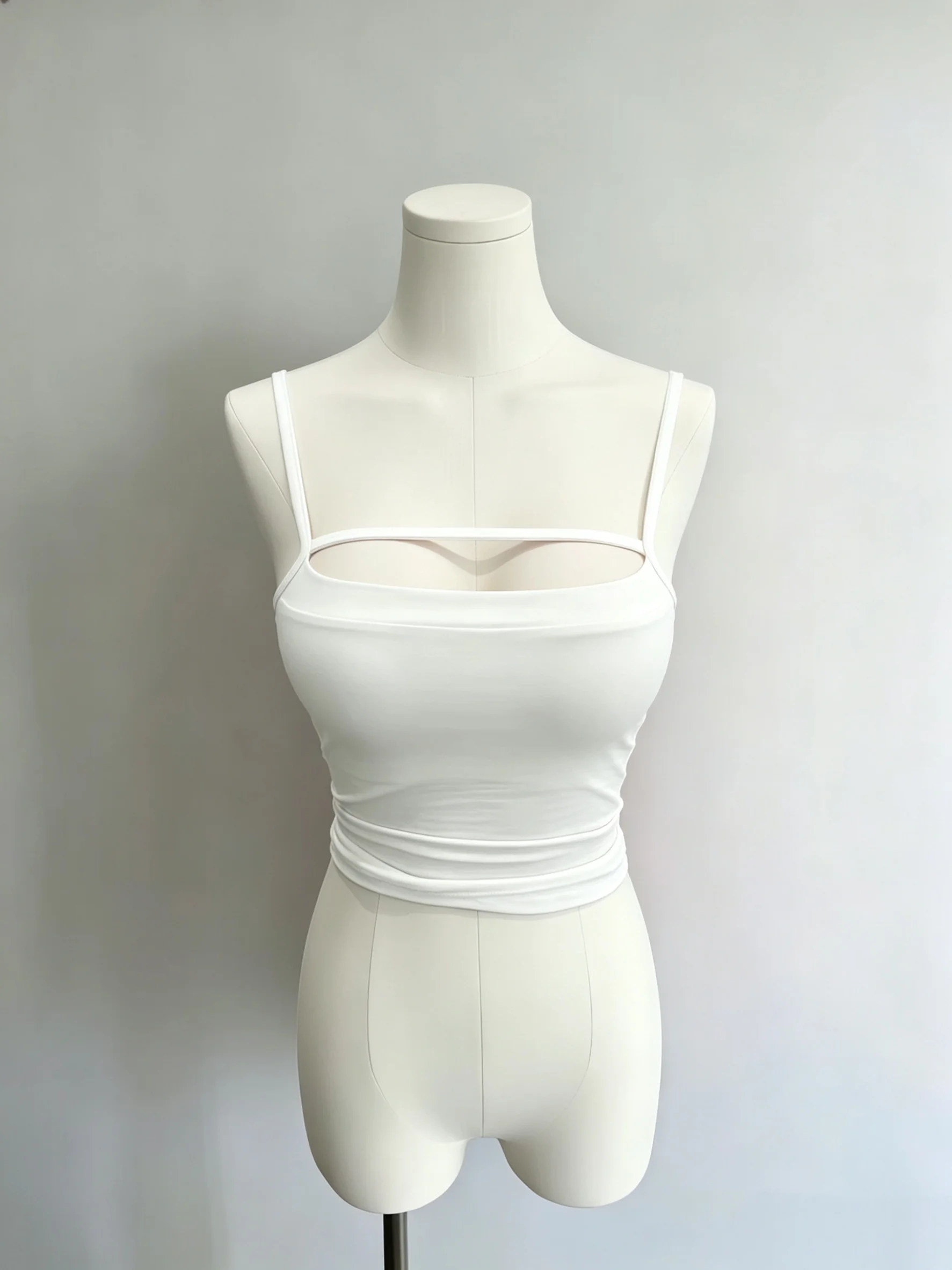 

51STUDIO Basic Slimming Camisole Tank Top with Chest Pad Women's Summer Underwear Cotton 94% Spandex 6% Elastic Fiber