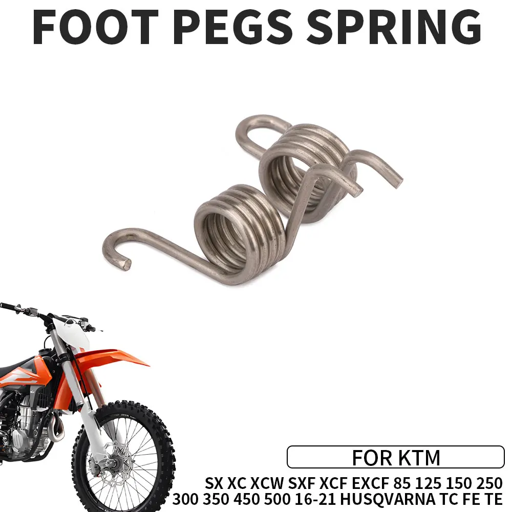 Footpegs الربيع ل KTM SX XC XCW SXF XCF EXCF 85 125 150 250 300 350 450 500 16-21 Husqvarna TC FE TE الدراجات النارية الملحقات #1