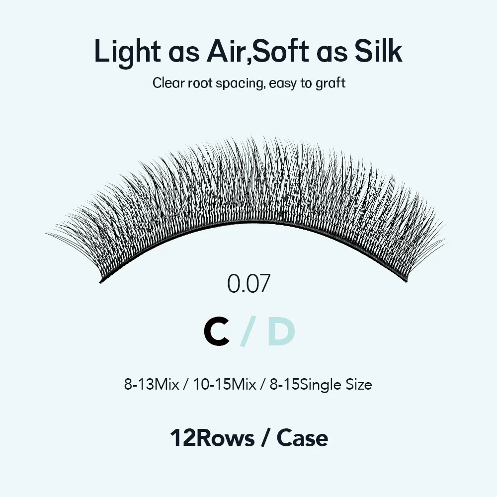 Extensiones de pestañas NATUHANA Fox 4D en forma de W, pestañas postizas de visón sintético Natural negro mate, pestañas prefabricadas con volumen para abanicos