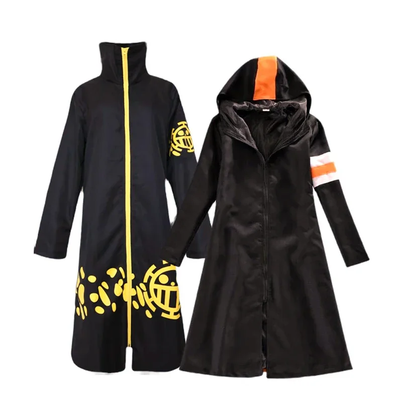 Anime Trafalgar D, Trafalgar D Long Cosplay Windbreaker para homens, Trafalgar Coat, Lei da Água, Traje de Halloween