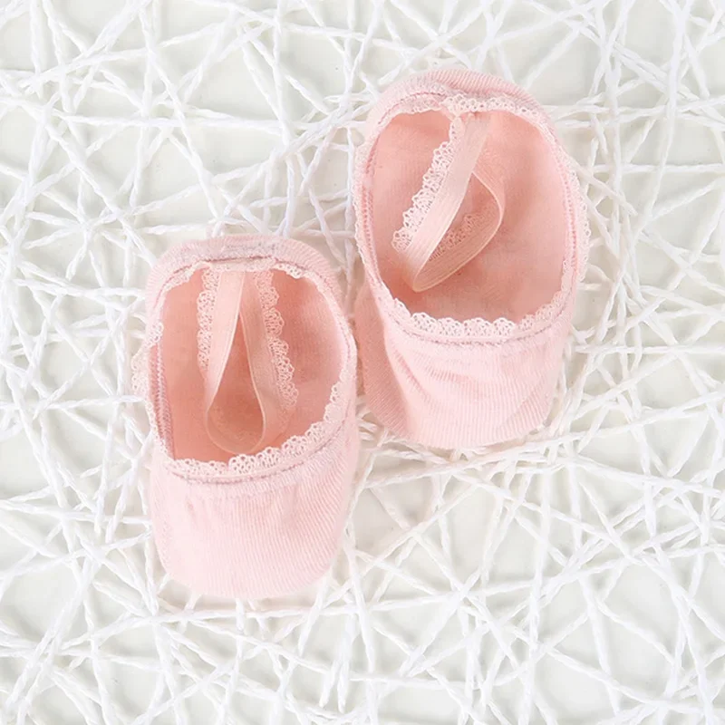 Newborn Baby Socks Summer Lace Baby Socks Solid Color Princess Baby Girl Infant Anti-slip Socks With Rubber Soles