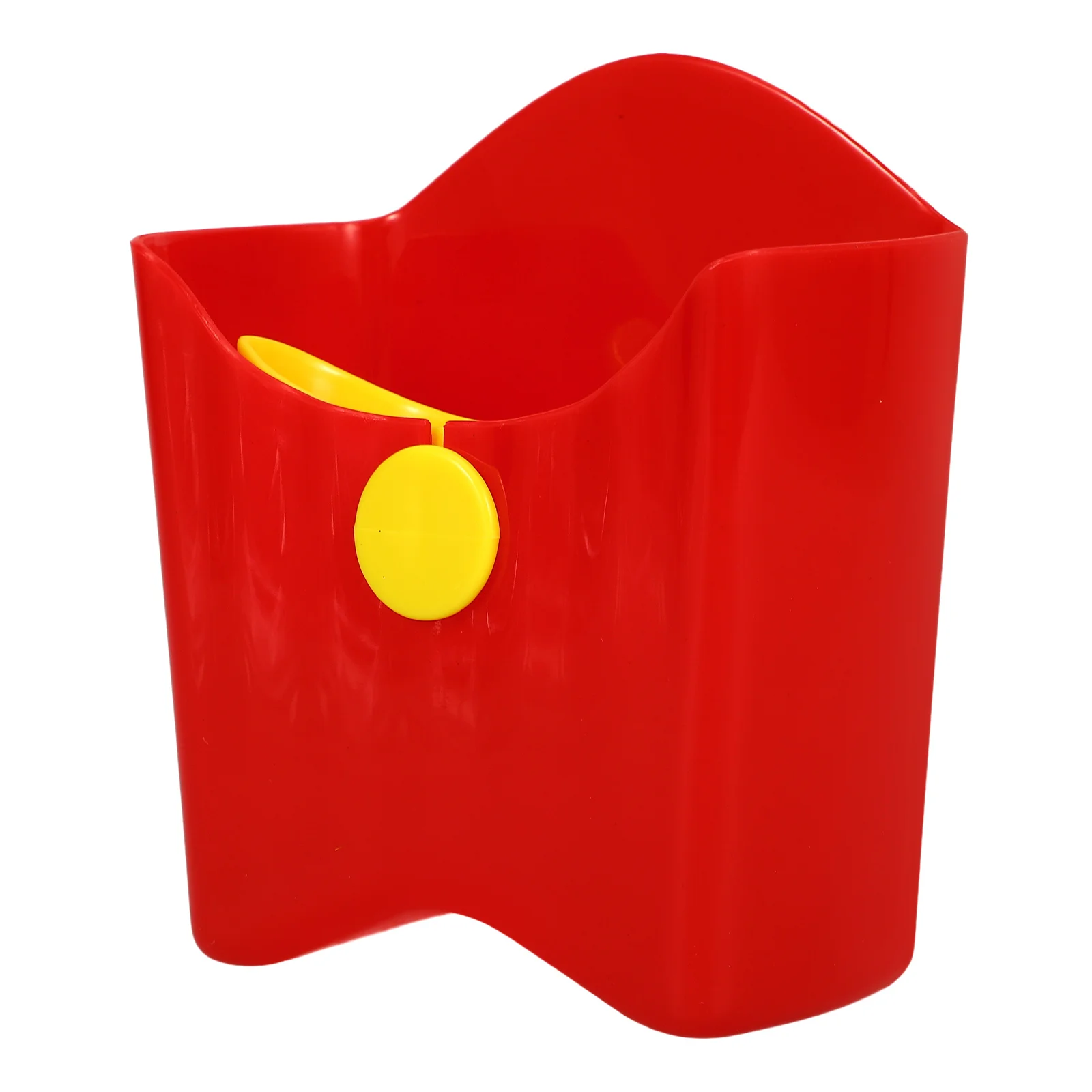 

1pc Snack Storage Box French Fries Holder Red Portable Reusable Salad Cup Travel Outdoor Food Container Small Capacity Stylish