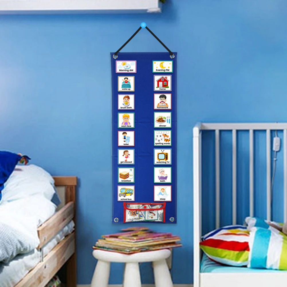 

Children's Visual Bedtime Routine Chart Routine Chart For Kids Schedule Board For Home Chore Board Teaching Aids