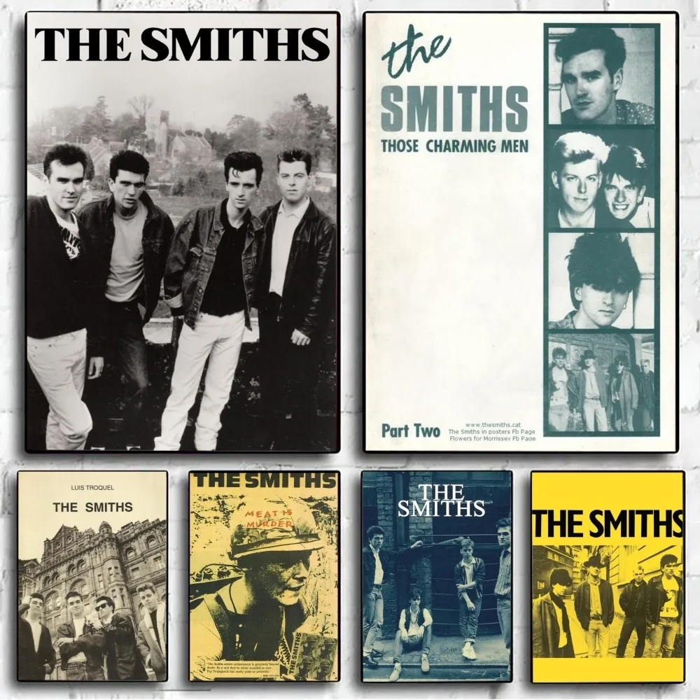 Rock Band The Smiths Retro Poster No Framed Poster Kraft Club Bar Paper Vintage Poster Wall Art Painting Bedroom Study Stickers