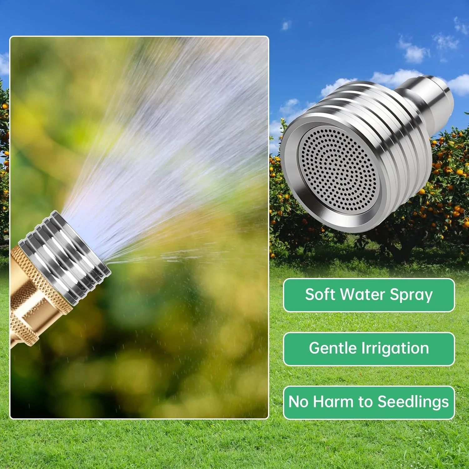 ملحق غسالة الضغط خفيف الوزن، ملحق التنظيف، رذاذ عالي الحجم، فوهة موصل سريع، فوهة ماء مقاومة للصدأ #3