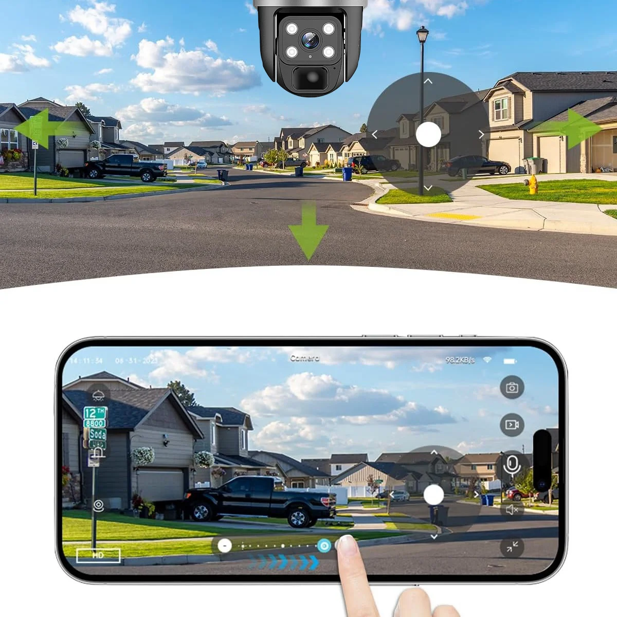 Telecamera solare esterna impermeabile HD visione notturna PIR rilevamento umano scheda SIM 4G CCTV12 MP IP telecamere di sorveglianza di sicurezza domestica
