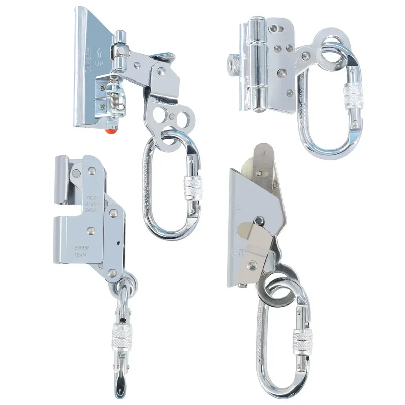 High Altitude Wire Cable Nylon Climbing Safety Rop Grab with Self-locking Fall Arrest Rope Catcher