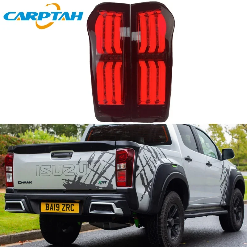 

Car Styling Tail Lights Taillight For Isuzu D-max Dmax 2012-2019 Rear Lamp + Dynamic Turn Signal + Reverse + Brake LED