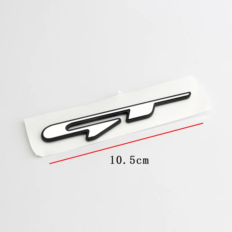 3d ABS Chrome Black Logo GT Line Emblem Car Trunk Badge Adhesive Decal GT Line Sticker Accessories image 3