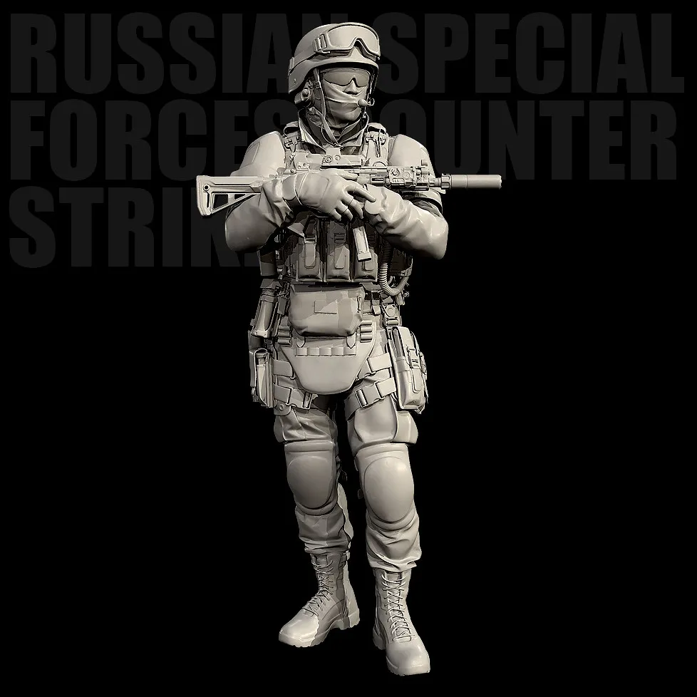 The height of man 28mm 50mm Resin Soldier model kits figure colorless and self-assembled （3D Printing ） TDPM-21/3D