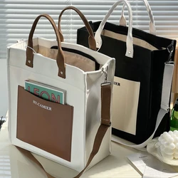 Simple Canvas Bags For Women New 2024 Handbags and Purses Large-capacity School Book/Shopping Bags Crossbody Bags Women Bolso