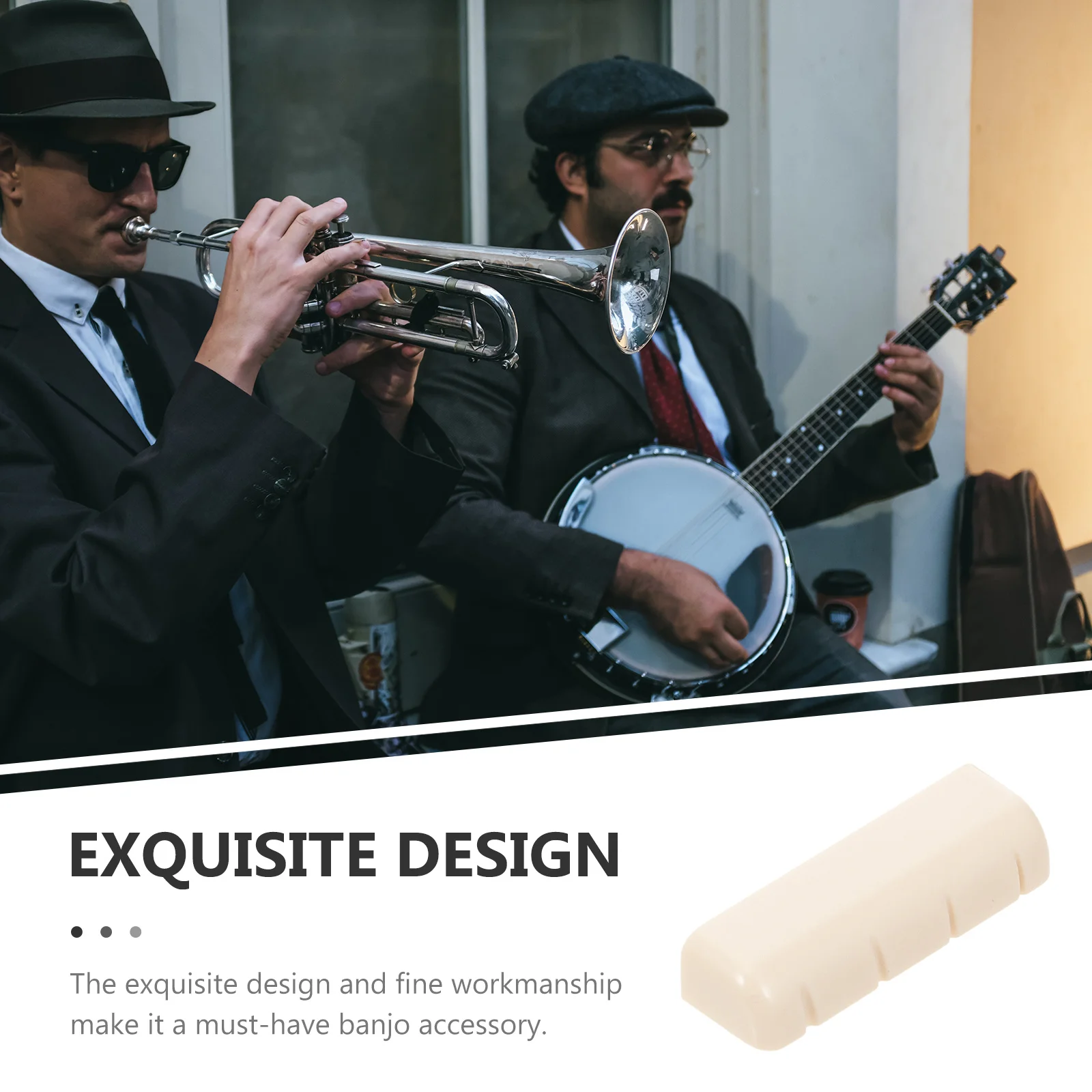 

20Pcs Resin Banjo Nut Slotted Neck Rest String Support Replacement Bridge Saddle Upgrade for Banjos Banjo Nuts