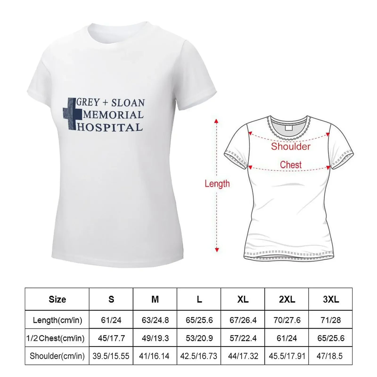 Grey Sloan Memorial v.2 T-shirt cute clothes Blouse plus size tops funny t shirts for Women