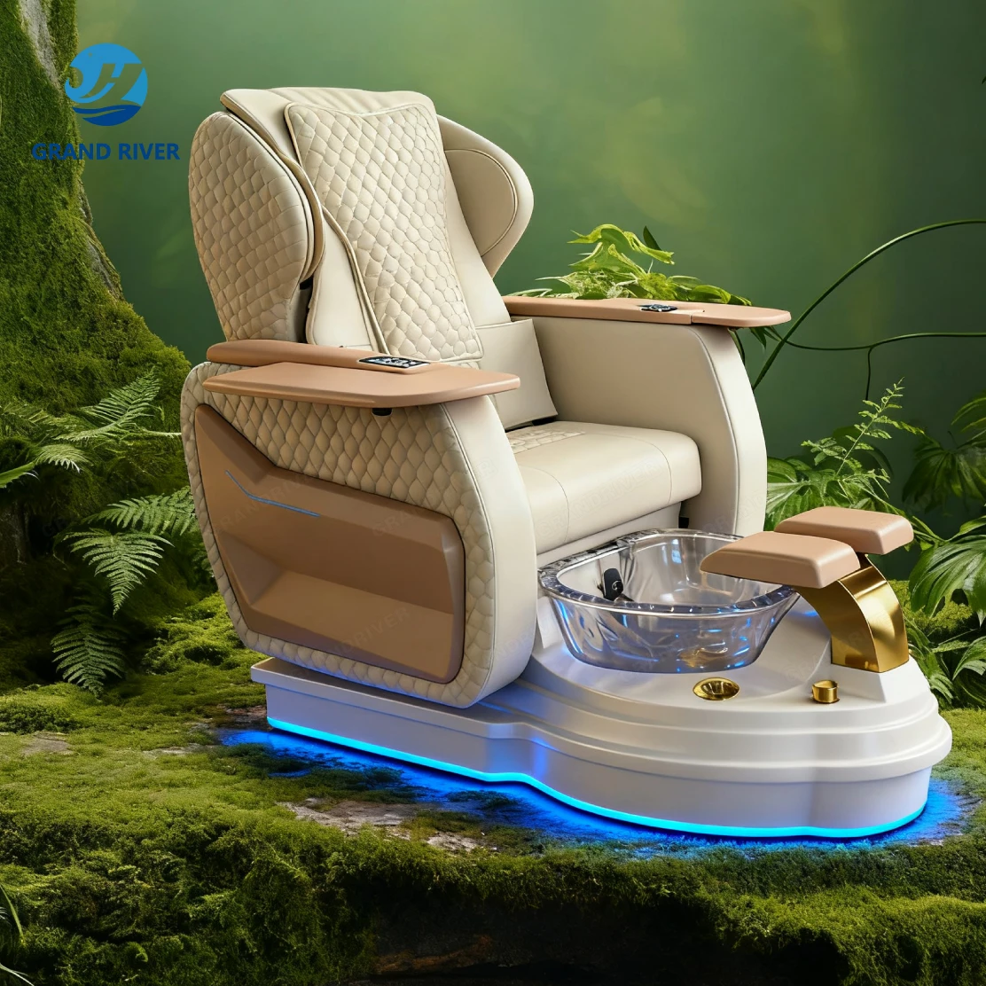 

Изготовленное на заказ магнитное спа-массажное педикюрное кресло для ног для маникюра и педикюрной станции, кресло с откидной спинкой