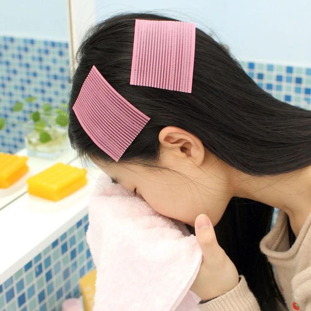 10Pcs/Set Fashion Hair Accessories Hair Sticky Pad Hair Fringe Multi-color Bangs Magic Paste Nylon Traceless Makeup Patch