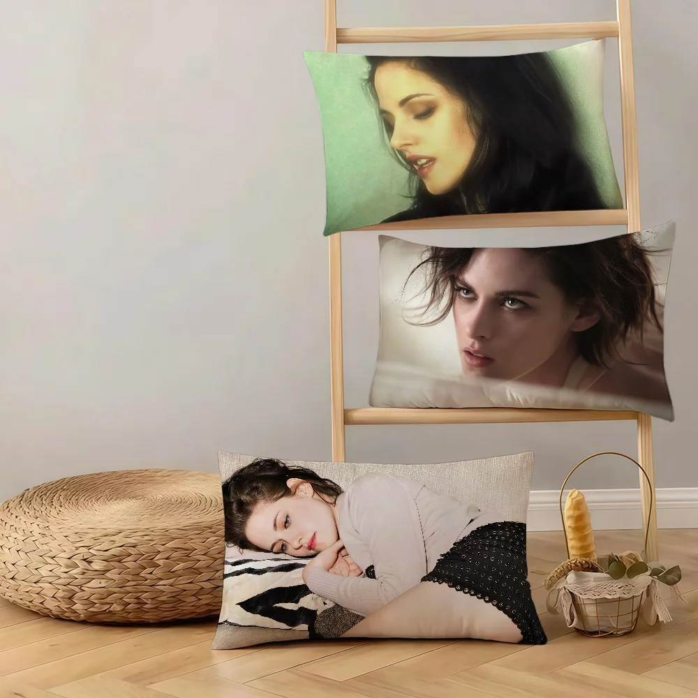 K-Kristen Stewart Actor cushion cover Rectangle Pillow Cover Hit Product Comfortable Warm Bedding Party Gift