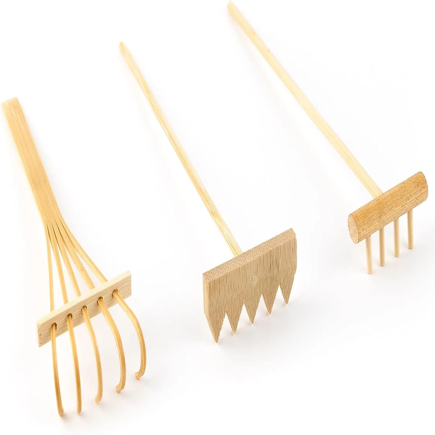 

, Set of Mini Sand Rakes Bamboo Rock Garden Sand Tray Rake Tools for Office Table
