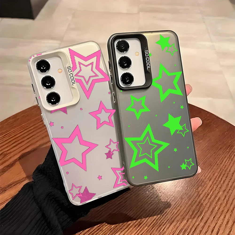 Style Stars IMD Case For Samsung A56 A55 A54 A53 A36 A35 A26 A25 A24 A17 A15 A16 A14 A32 A22 A52 5G Cover