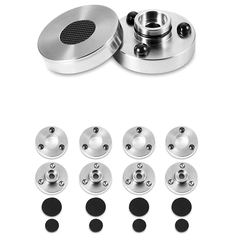 4pcs/8pcs HIFI XSSH Audio Audiophile Speaker CD Amplifier Stand ALUMINIUM Stainless Steel ISOLATION FOOT Spike Shock Damping Pad