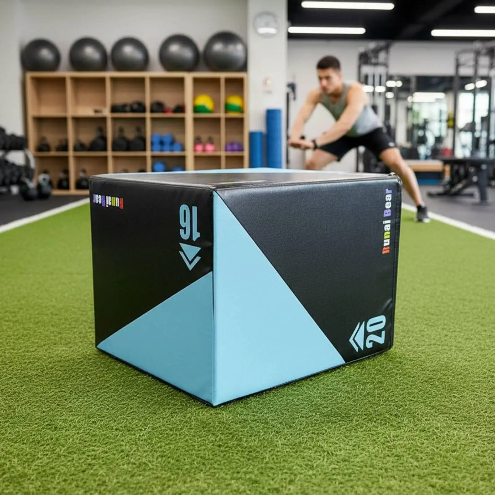 Soft Plyometric Training Jump Platform Anti-slip Foam Box Multi-use Fitness Gear for Power Training
