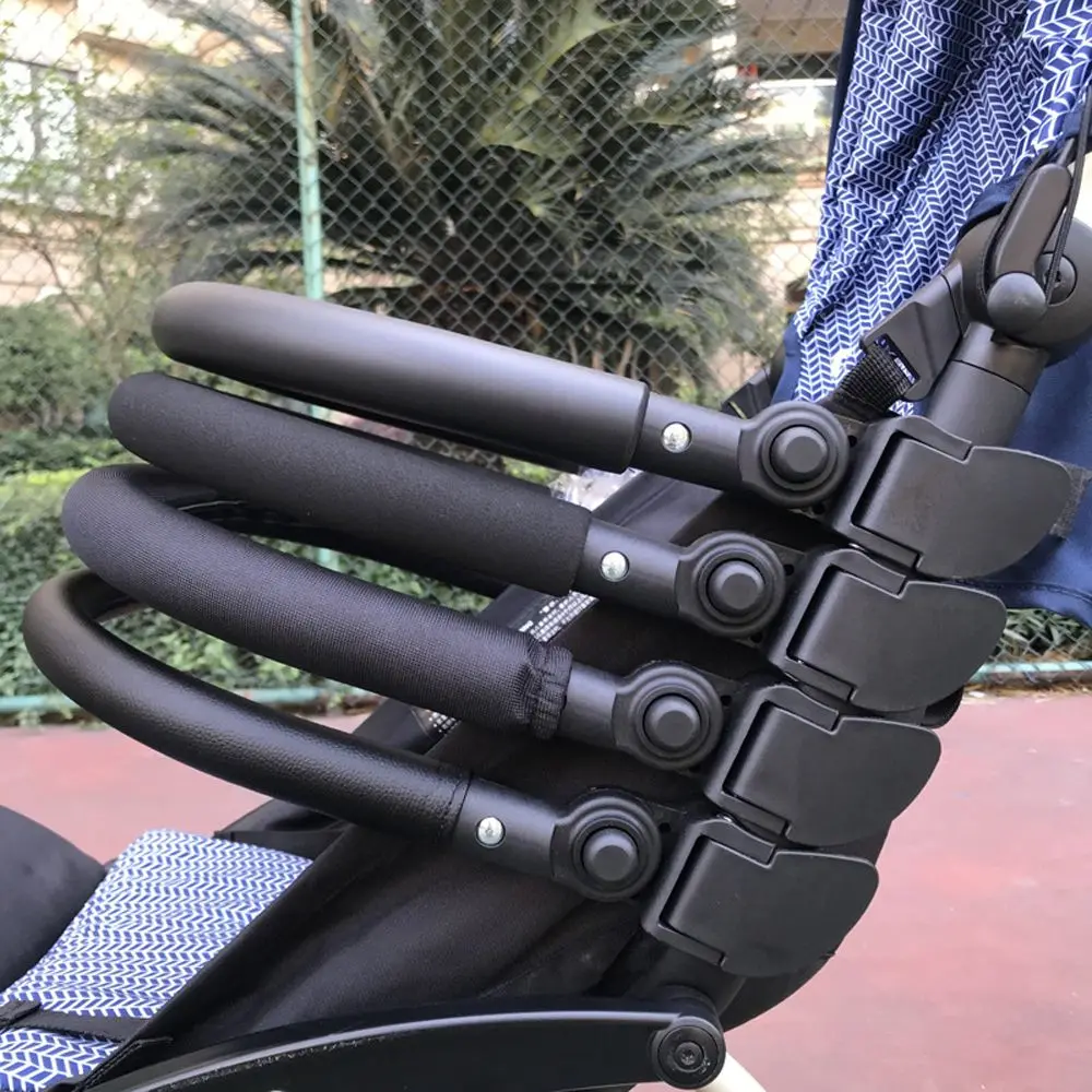 Glänzender Reißverschluss OX Tuch EVA Lenker Baby Kinderwagen Zubehör Armlehne Stoßstange Bar Kinderwagen Frontstoßstange Lederbezug Griff