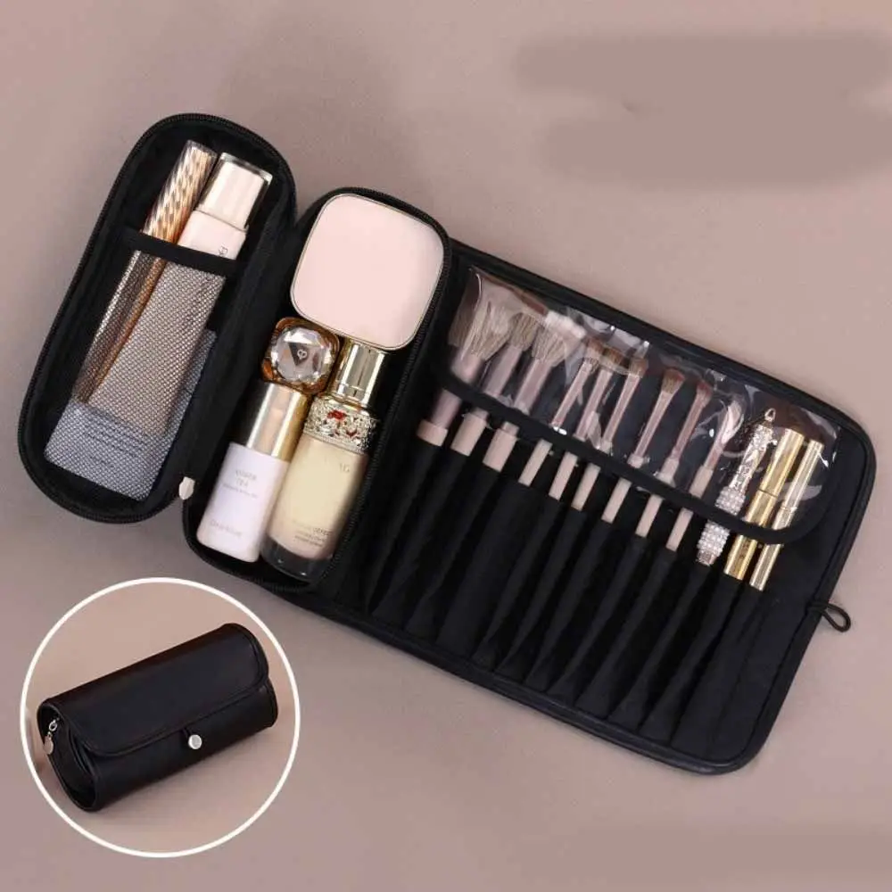 

Waterproof Makeup Brush Bag Large Capacity Save Space Cosmetic Storage Bag Rolling Bags Detachable Roll Cosmetic Bag