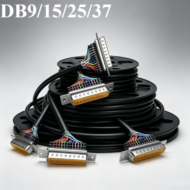 

RS232 DB9 9Pin 15Pin 25Pin Serial Port Wire DB9 DB15 DB25 DB37 Extension Cable Male to Female Connection Harness Soldering Line