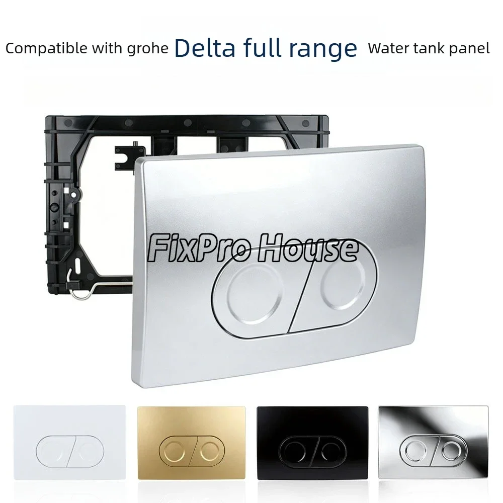 1PC Silver Dual Flushing Plates for Geberi-t Up100 115.127.21.1 Delta 20 Toilet Concealed Cisterns Wall-mount Tanks Pannels