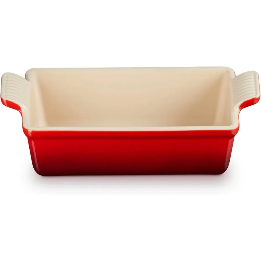 

Stoneware Heritage Loaf Pan 9" x 5" x 3" 1.5 qt. Cerise