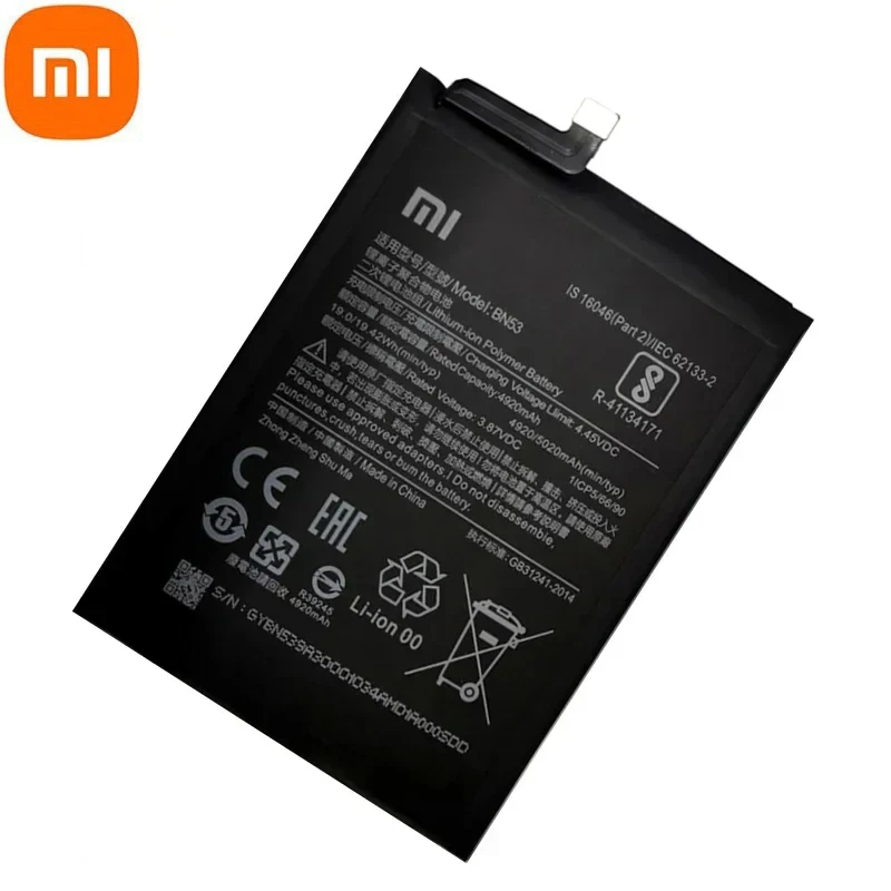 100% Original 5020mAh BN53 Battery For Xiaomi Redmi Note 10 Pro Global / Note 9 Pro Global Replacement Batteries Fast Shipping image 4
