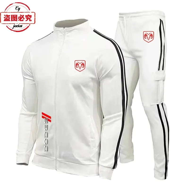 Dodge car logo racing clothes casual fashion outdoor sportswear men's spring and autumn suit Dodge work clothes